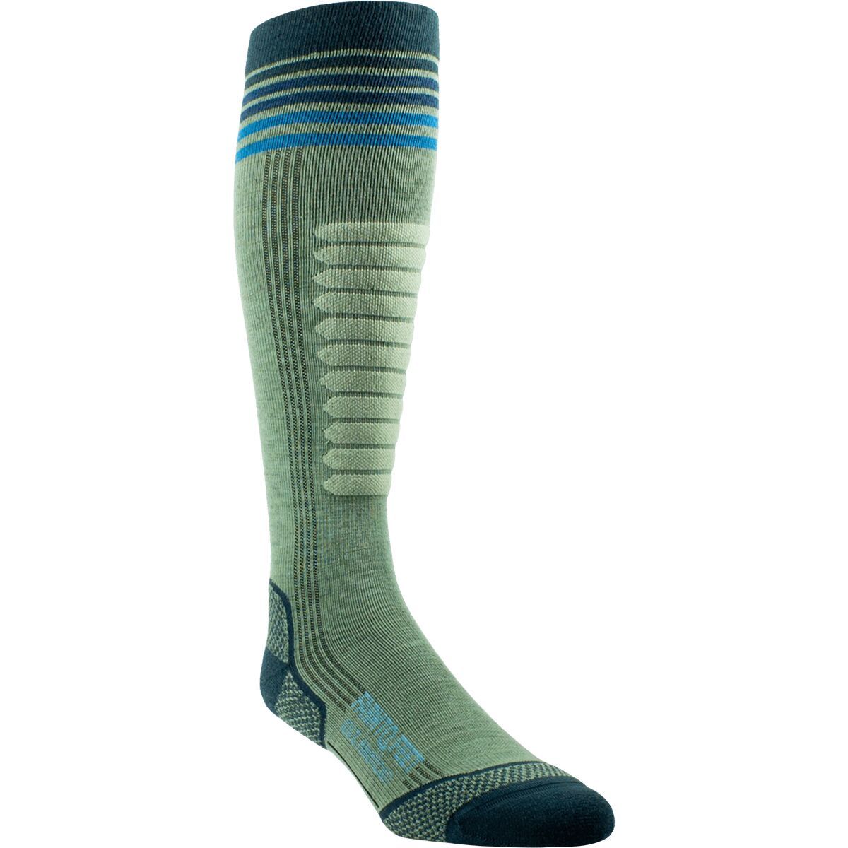 Image of Farm To Feet Waitsfield 2.0 Snow OTC Sock Loden Frost, S