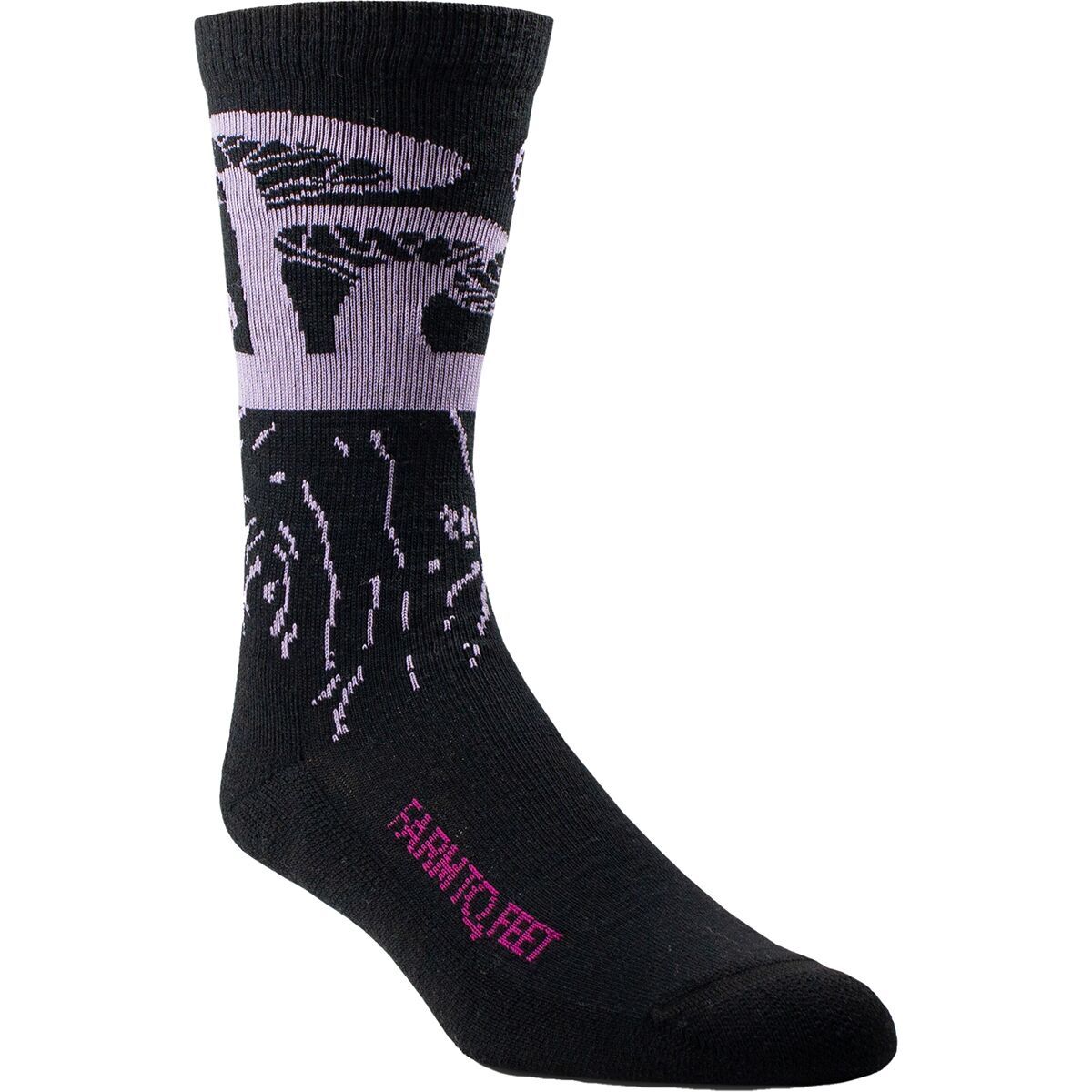 Image of Farm To Feet Journey Lightweight Sock Blackberry, L