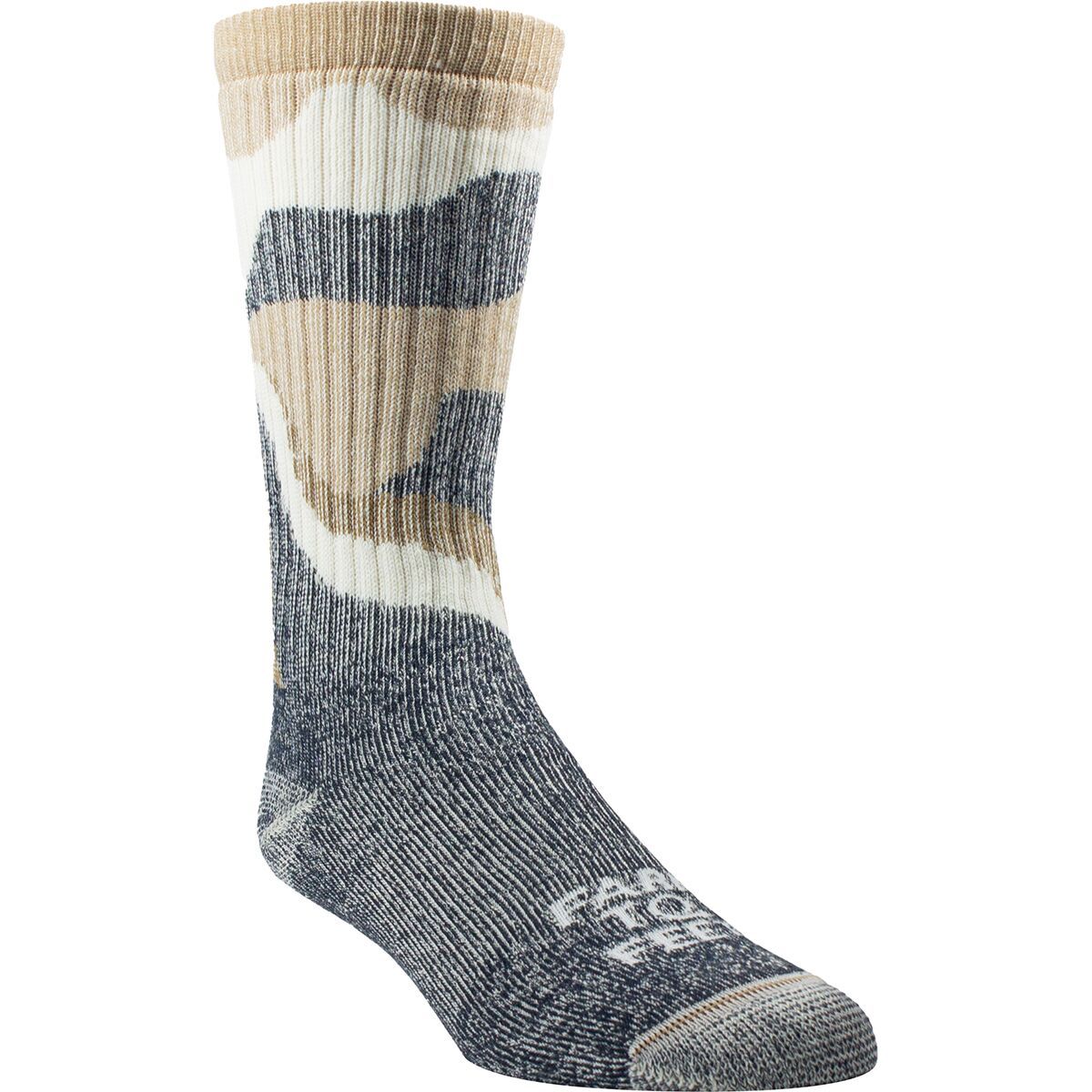 Image of Farm To Feet Rugged Trail - Tahoe Full Cush Crew Sock Total Eclipse, M