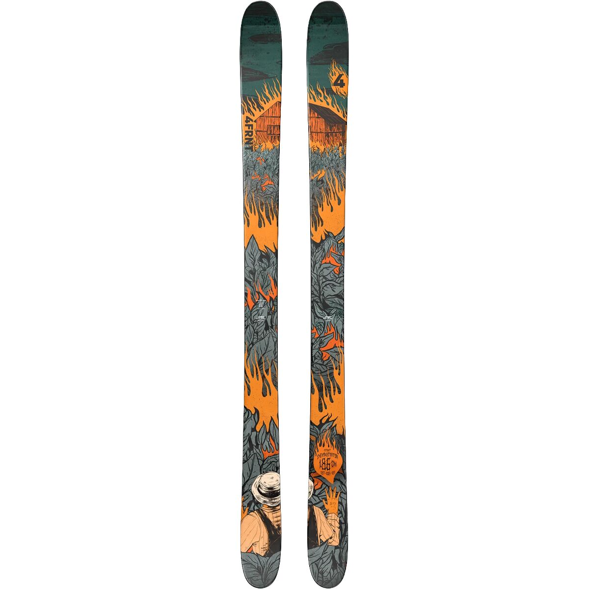 4FRNT Skis 4FRNT Skis Devastator One Color, 186cm