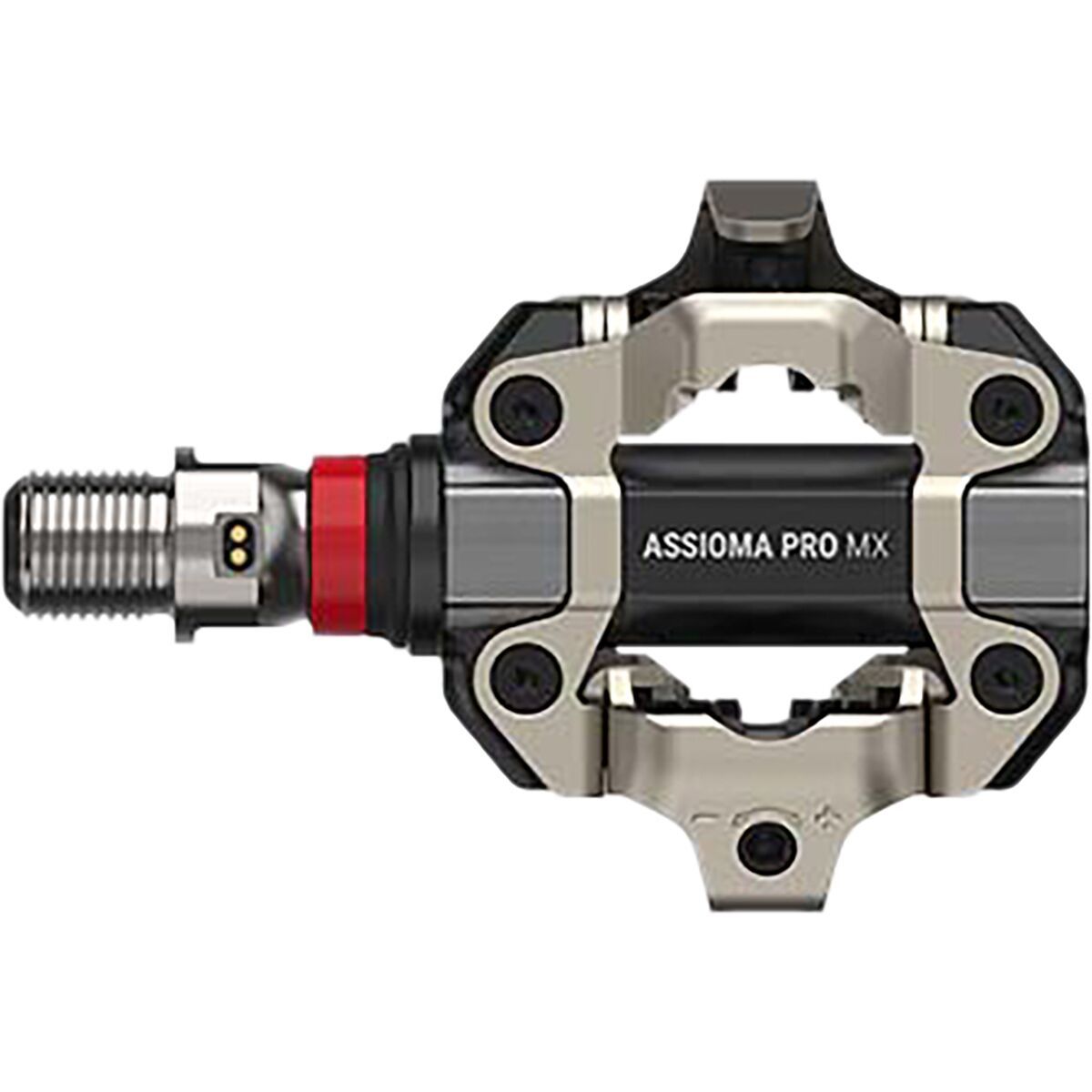 Image of Favero Assioma PRO MX-1 Pedals Black/Silver, Left Side Power Pedal
