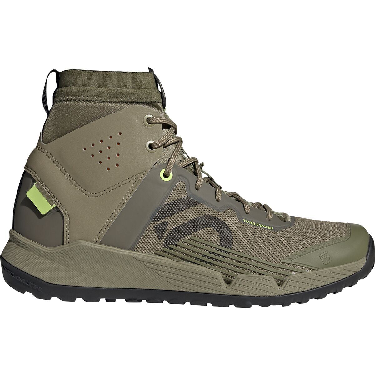 Five Ten Five Ten Trailcross Mid Pro Mountain Bike Shoe - Men's Orbit Green/Core Black/Pulse Lime, 9.0
