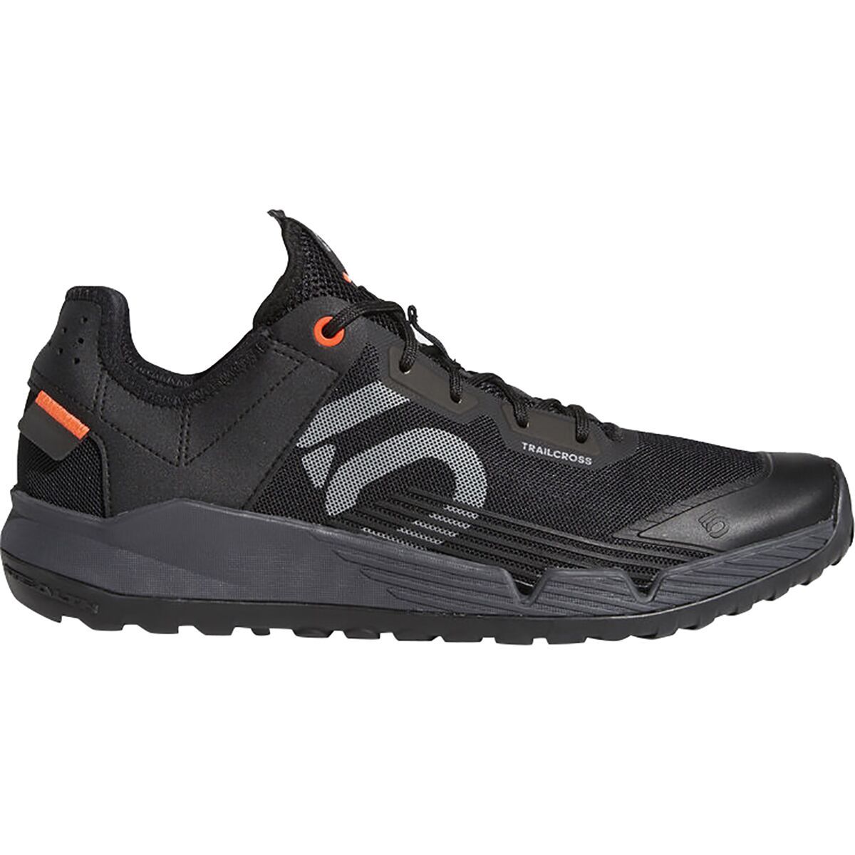 Five Ten Trailcross LT Cycling Shoe - Men's Black/Grey Two/Solar Red, 6.0