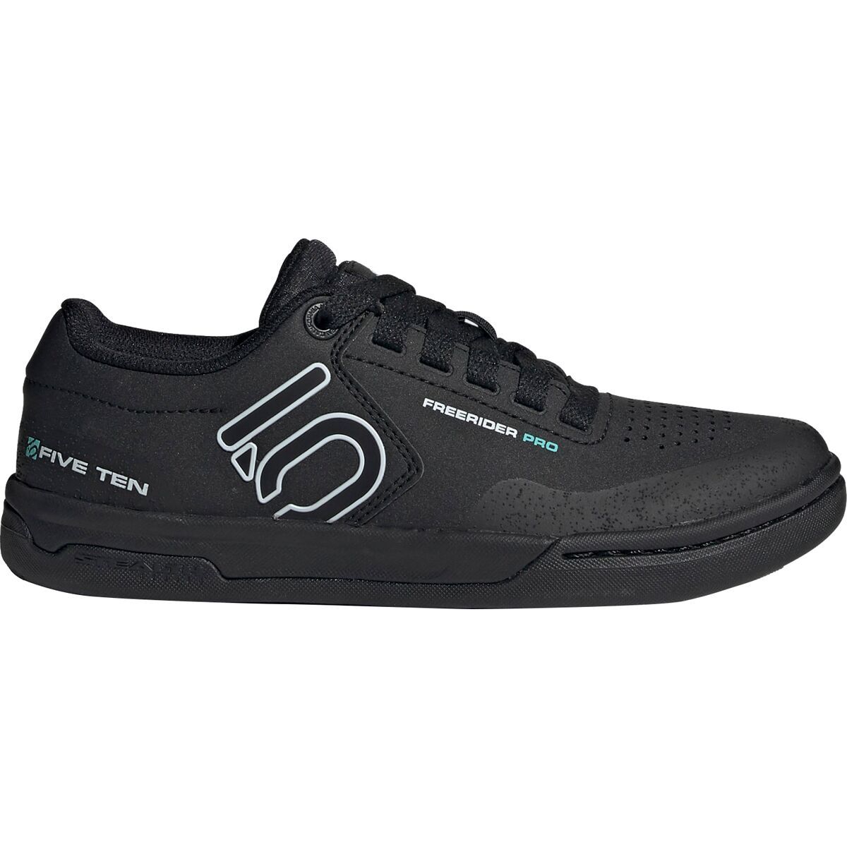 Five Ten Freerider Pro Cycling Shoe - Women's Core Black/Crystal White/Acid Mint, 10.0
