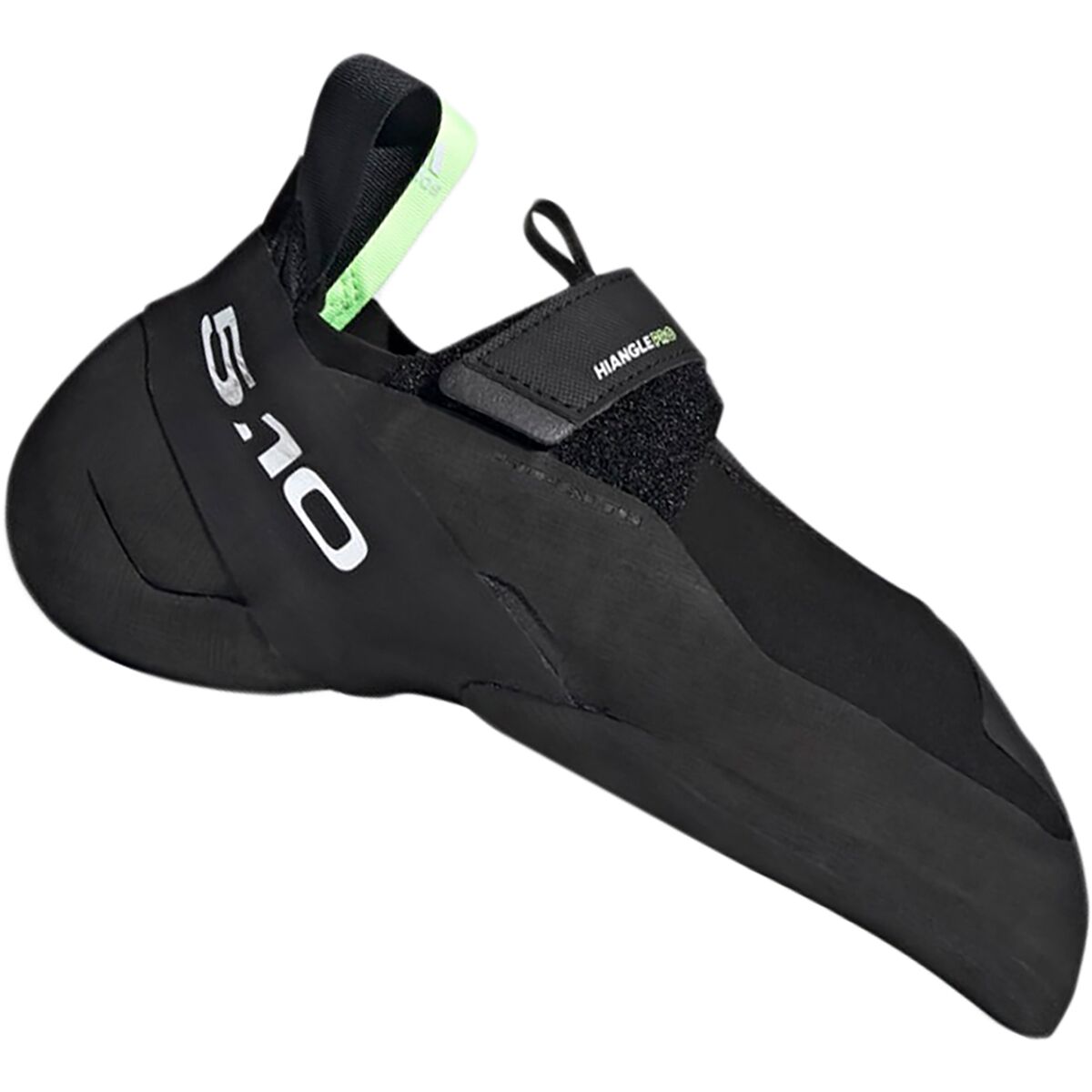 Image of Five Ten Hiangle Pro Climbing Shoe Core Black/Ftwr White/Signal Green, Mens 11.0/Womens 12.0