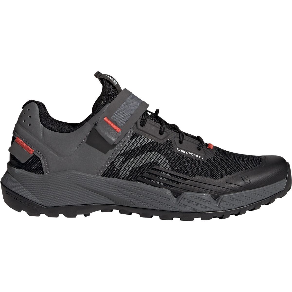 Five Ten Trailcross Clip-In Cycling Shoe - Women's Core Black/Grey Three/Red, 10.0