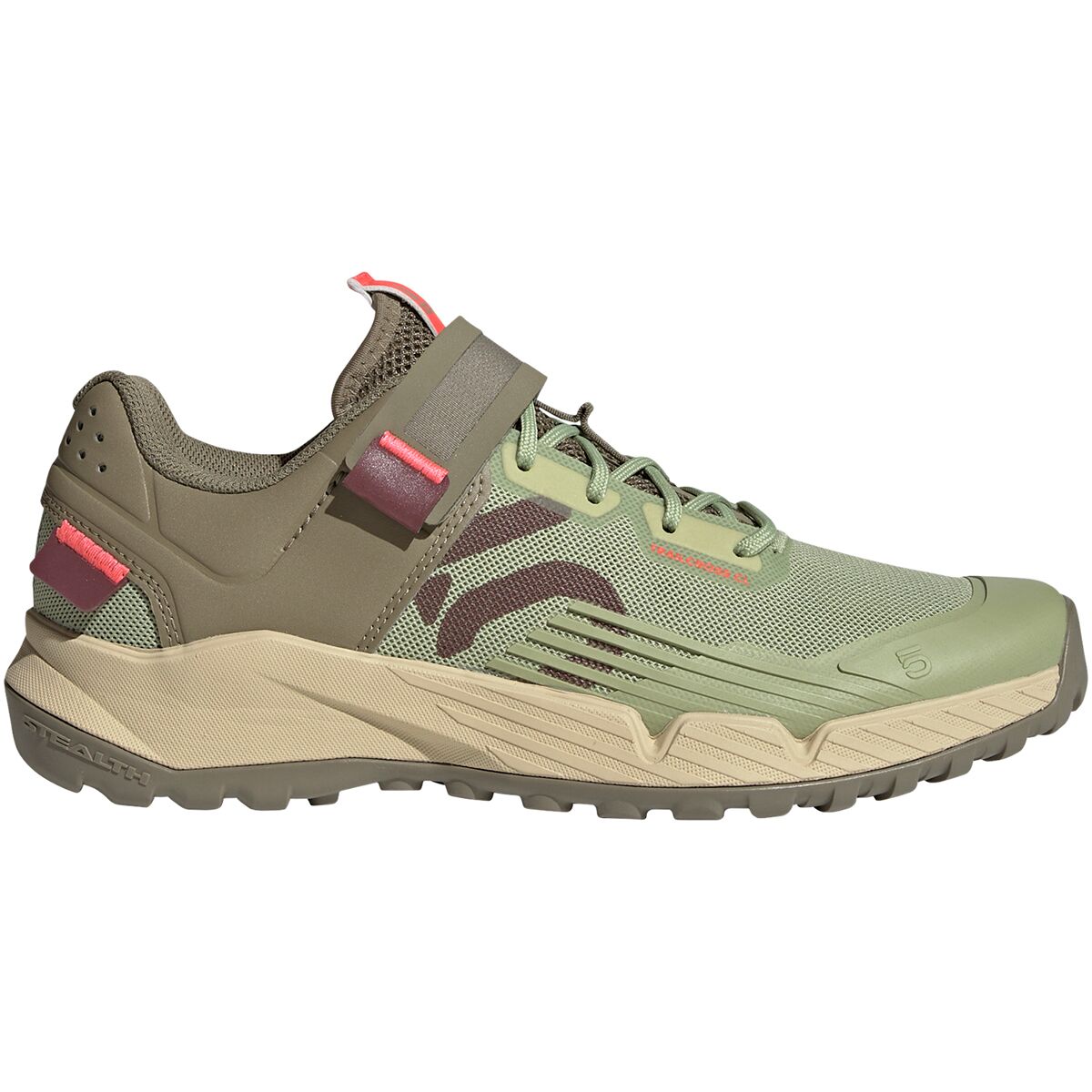 Image of Five Ten Trailcross Clip-In Cycling Shoe - Women's Quiet Crimson/Orbit Green/Turbo, 5.5