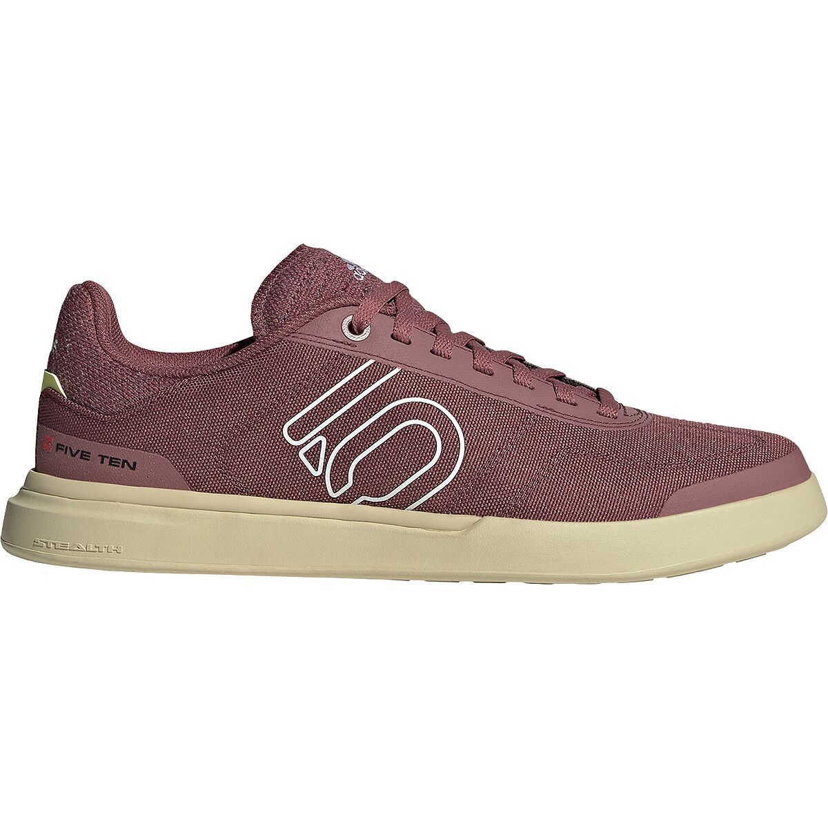 Five Ten Sleuth DLX Canvas Cycling Shoe - Women's Quiet Crimson/Ftwr White/Sandy Beige, 8.0