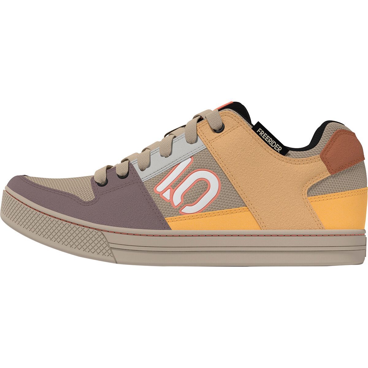 Five Ten Freerider Cycling Shoe - Women's Wonder Taupe/Ftwr White/Acid Orange, 9.0