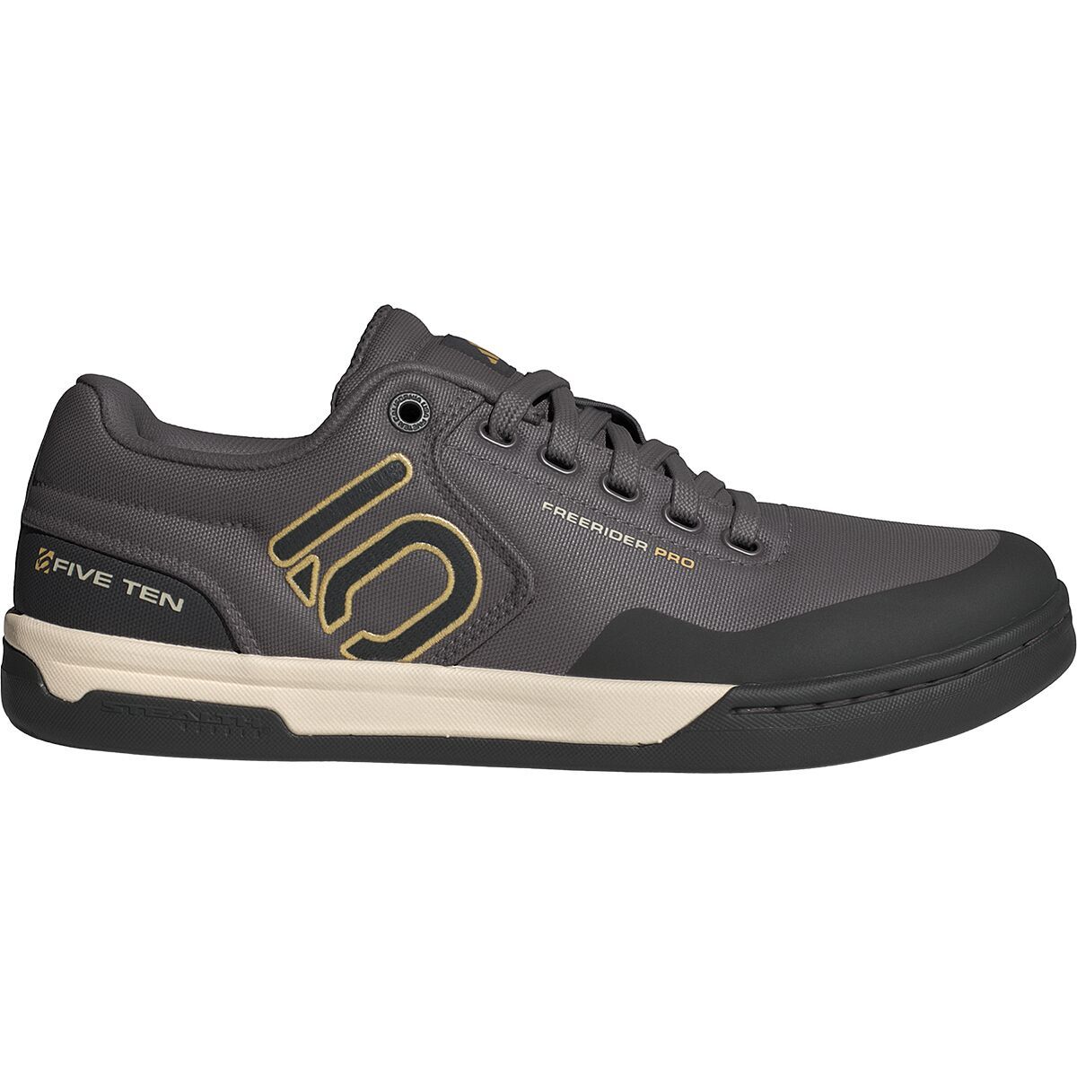 Five Ten Freerider Pro Canvas Cycling Shoe - Men's Charcoal/Carbon/Oat, 15.0