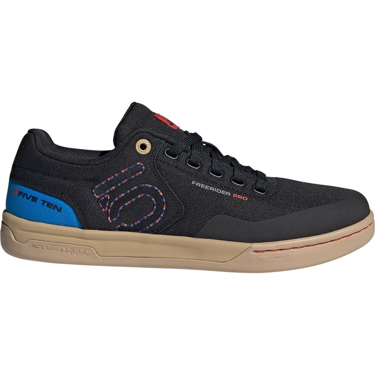 Five Ten Freerider Pro Canvas Cycling Shoe - Men's Core Black/Carbon/Red, 12.5