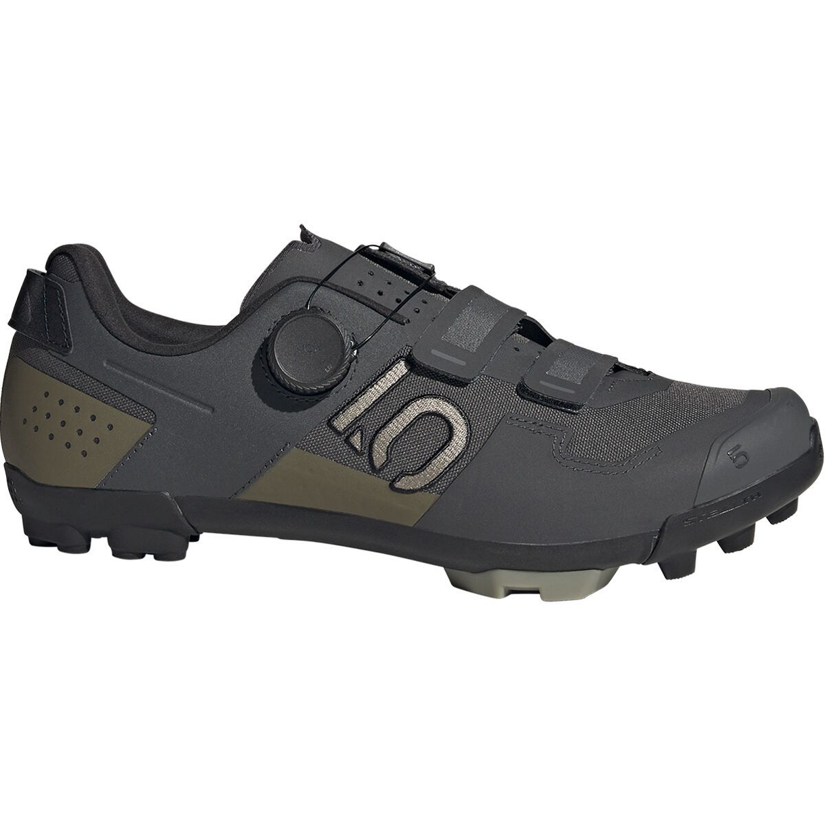 Image of Five Ten Kestrel BOA Mountain Bike Shoe - Men's Grey Six/Silver Pebble/Olive Strata, 12.0