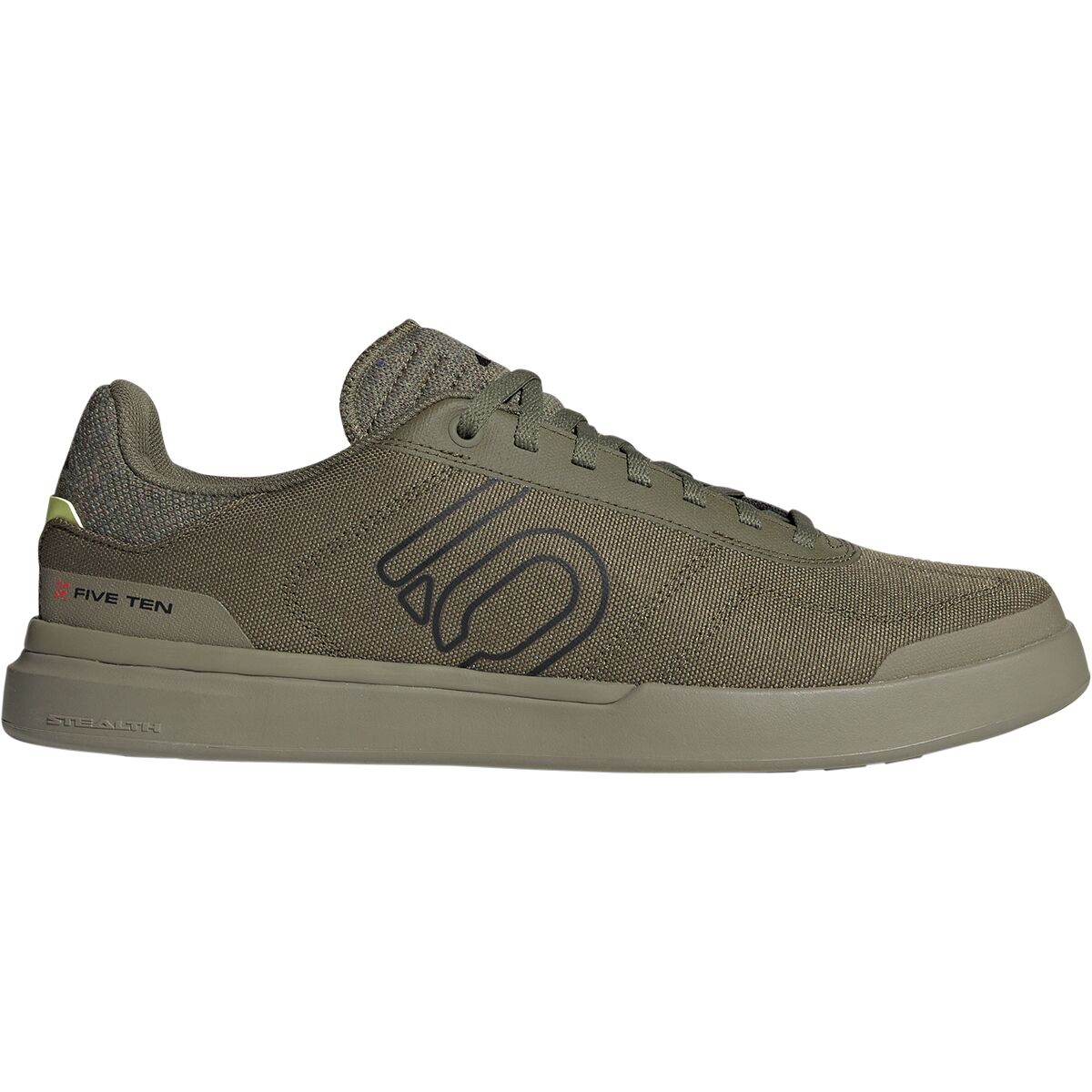 Five Ten Five Ten Sleuth DLX Canvas Cycling Shoe - Men's Focus Olive/Core Black/Orbit Green, 11.0