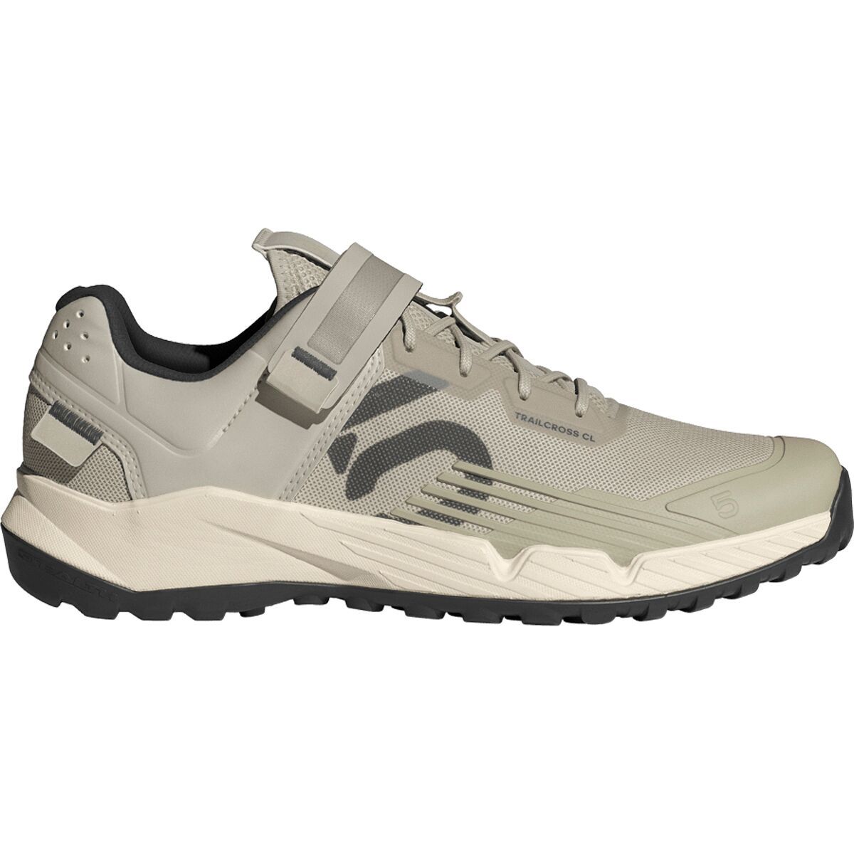 Image of Five Ten Trailcross Clip-In Cycling Shoe - Men's Putty Grey/Carbon/Wonder White, 7.5