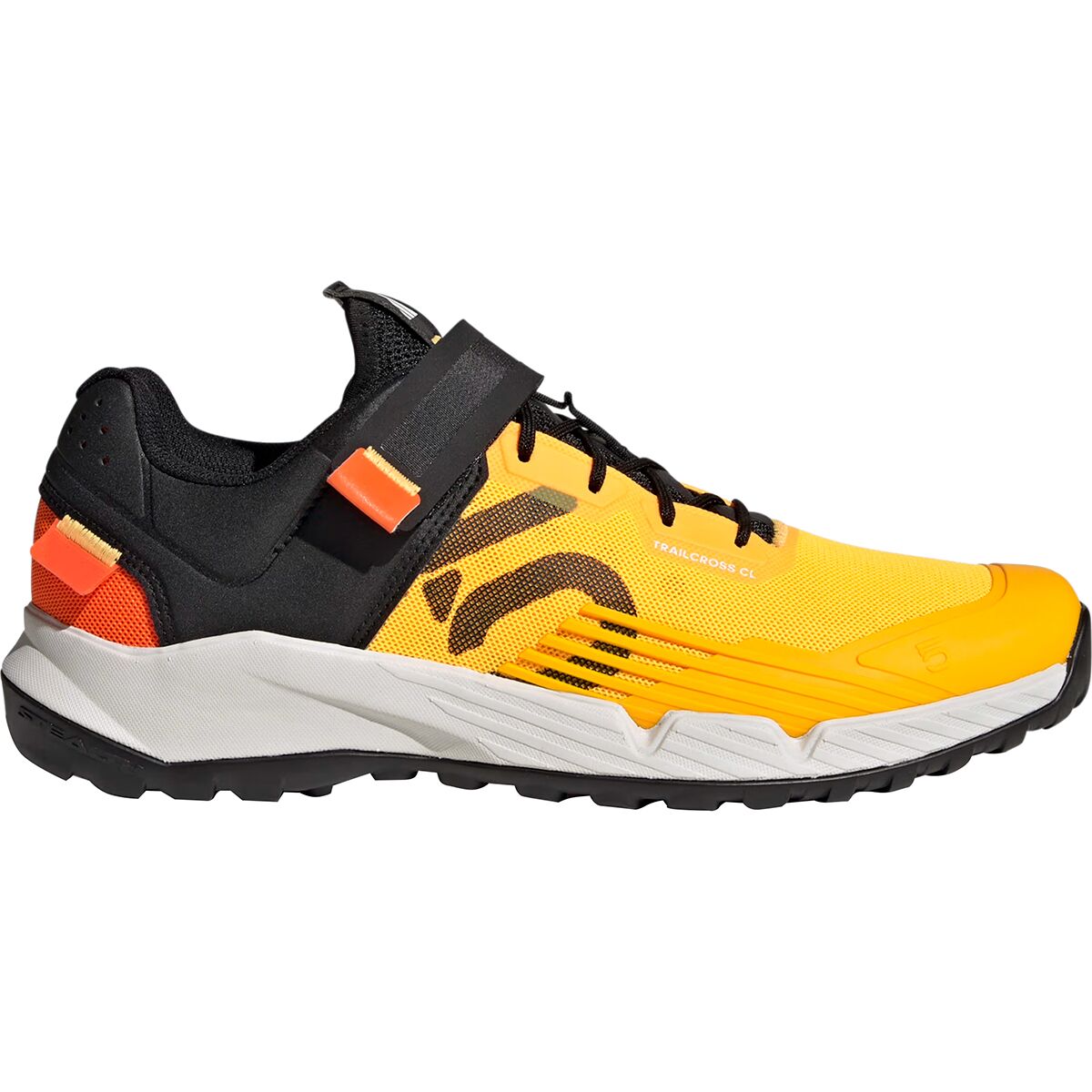 Image of Five Ten Trailcross Clip-In Cycling Shoe - Men's Solar Gold/Core Black/Impact Orange, 9.0