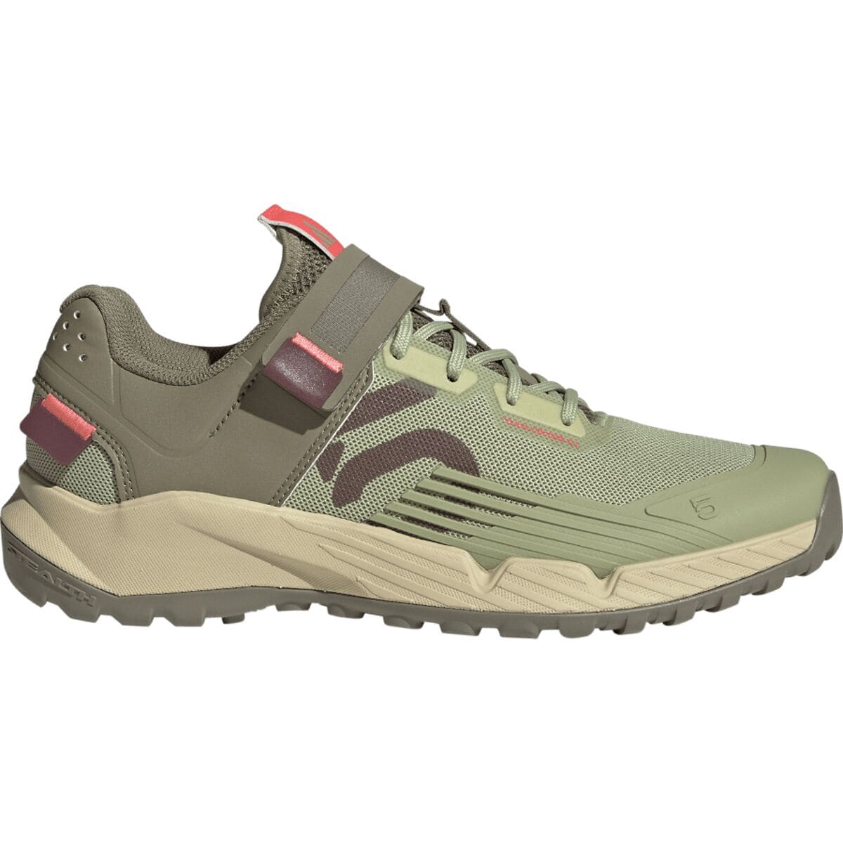 Image of Five Ten Trailcross Clip-In Cycling Shoe - Women's Magic Lime/Quiet Crimson/Orbit Green, 6.0