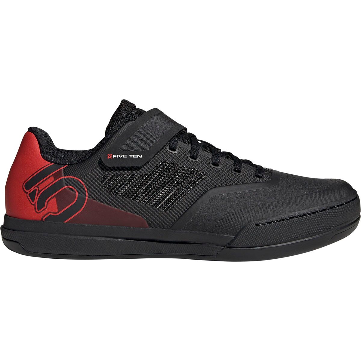 Image of Five Ten Hellcat Pro Cycling Shoe Core Black/Core Black/Red, Mens 10.5/Womens 11.5