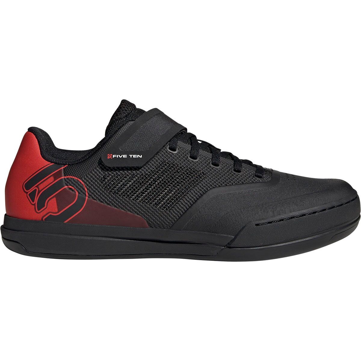 Image of Five Ten Hellcat Pro Cycling Shoe Core Black/Core Black/Red, Mens 12.5/Womens 13.5