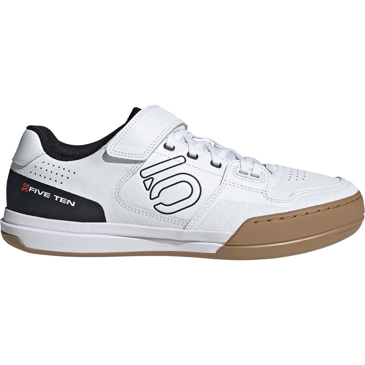 Image of Five Ten Hellcat Cycling Shoe Ftwr White/Core Black/Red, Mens 11.5/Womens 12.5