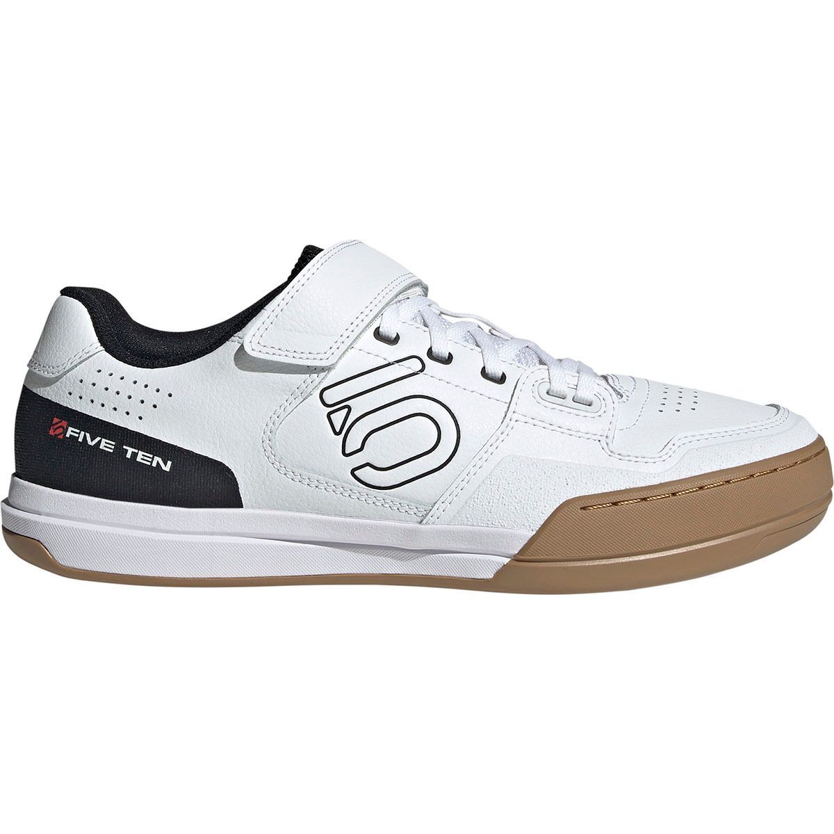 Image of Five Ten Hellcat Cycling Shoe Ftwr White/Core Black/Red, Mens 10.0/Womens 11.0