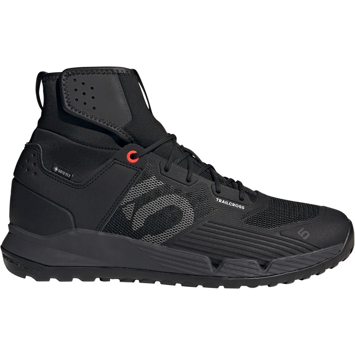 Five Ten Trailcross GTX Cycling Shoe Core Black/Grey Three/Solar Red, Mens 11.0/Womens 12.0