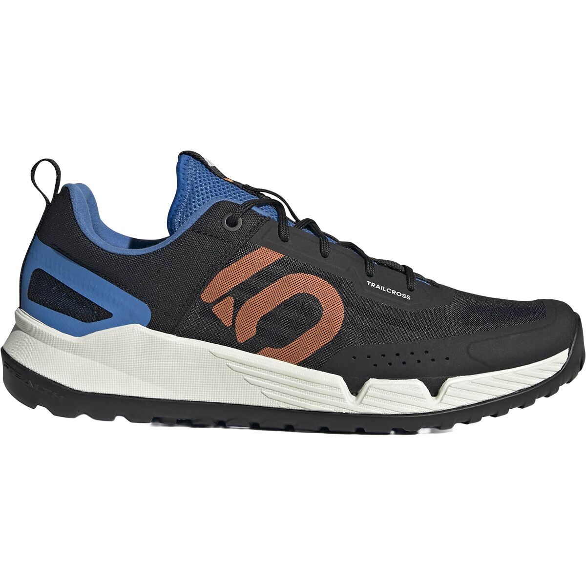 Image of Five Ten Trailcross LT Cycling Shoe - Men's Core Black/Pure Orange/Ray Blue, 11.5