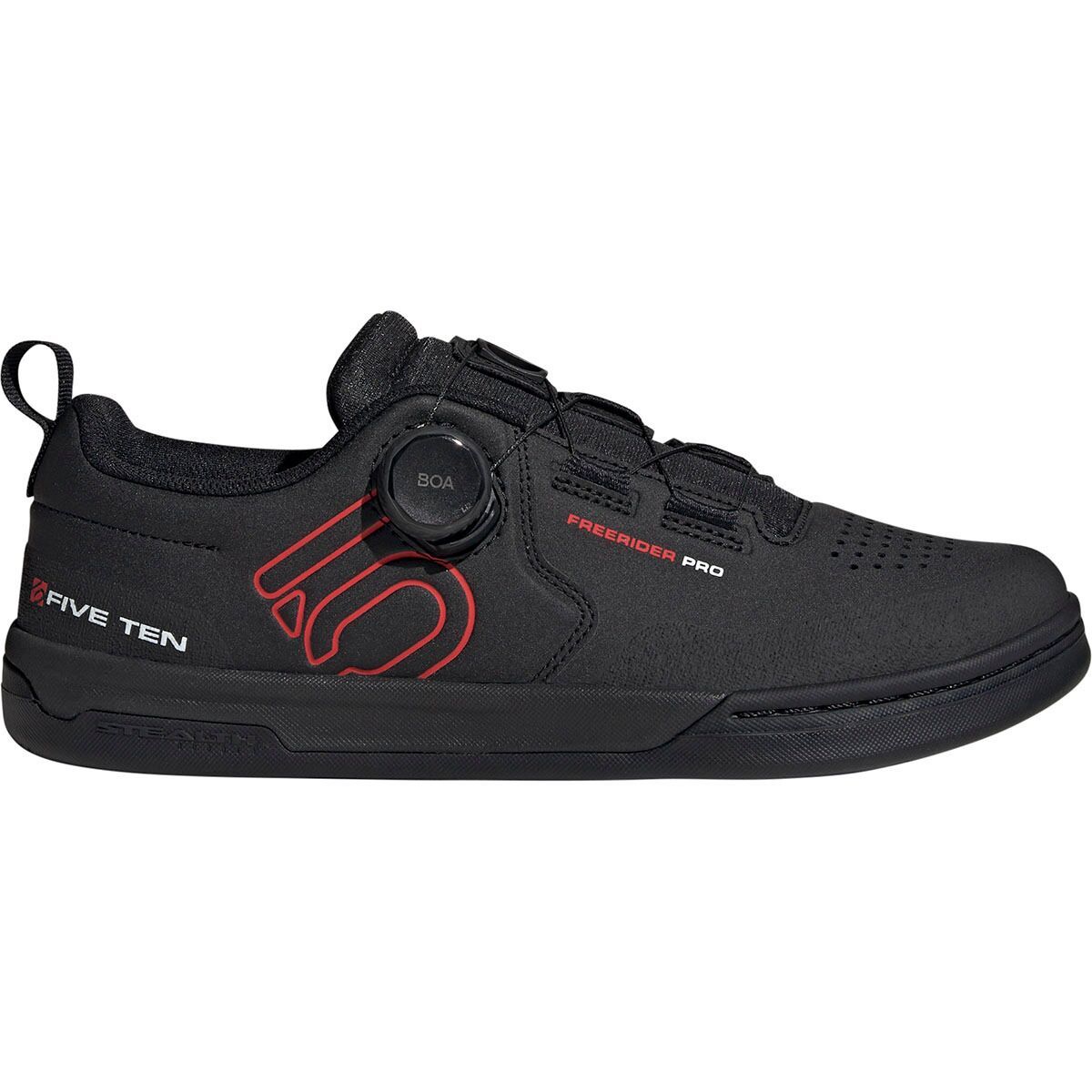 Image of Five Ten Freerider Pro BOA Cycling Shoe - Men's Core Black/Red/Ftwr White, 13.0