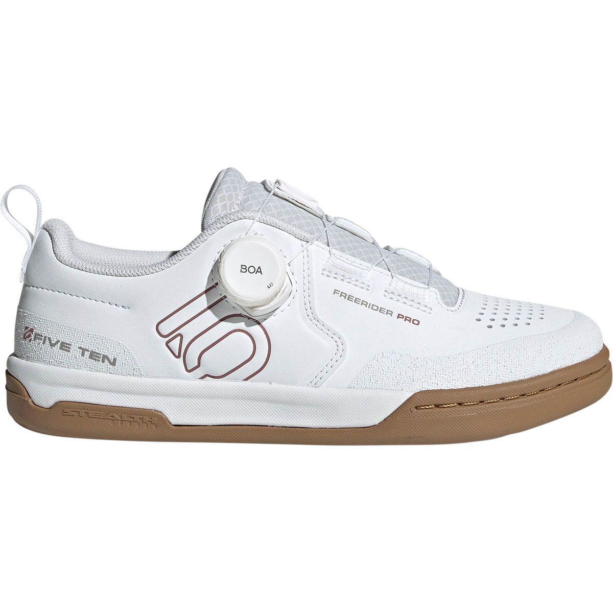 Image of Five Ten Freerider Pro Boa Cycling Shoe - Women's Ftwr White/Warm Clay/Grey Three, 8.5