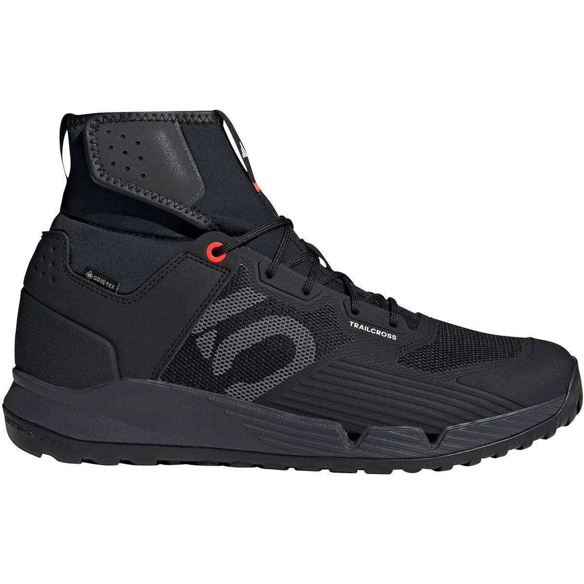Image of Five Ten Trailcross GTX Cycling Shoe Core Black/Grey Three/Solar Red, Mens 9.0/Womens 10.0