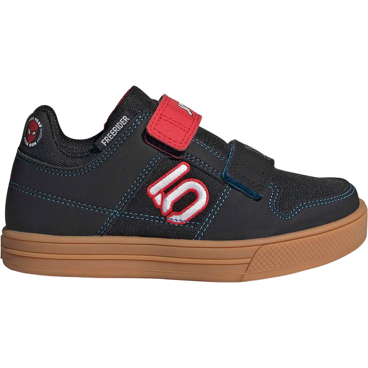 Image of Five Ten Freerider VCS Disney Cycling Shoe - Kids' Core Black/Pure Ruby/Bright Blue, 12.0