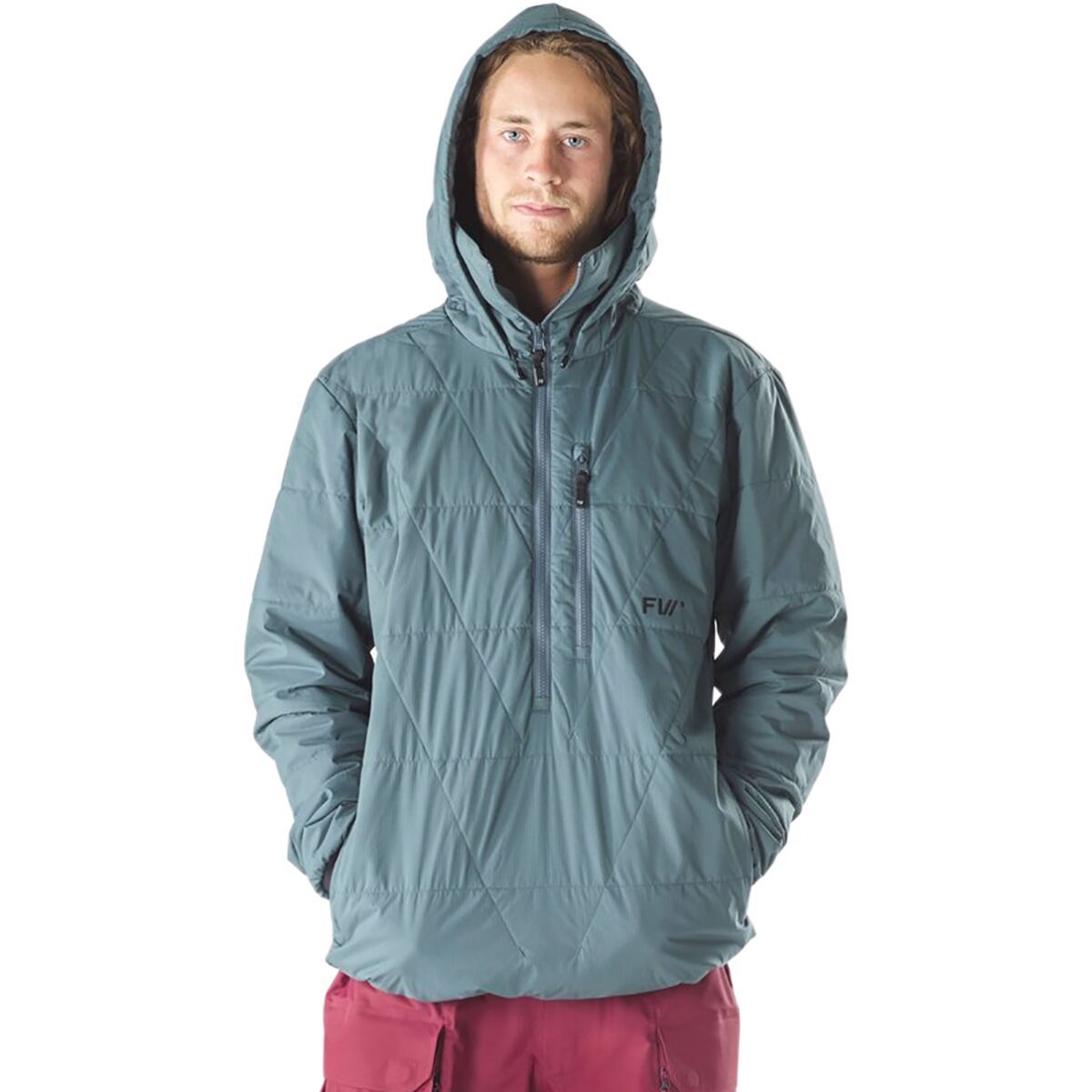 FW Apparel Manifest Quilted Anorak - Men's Dark Stone, M