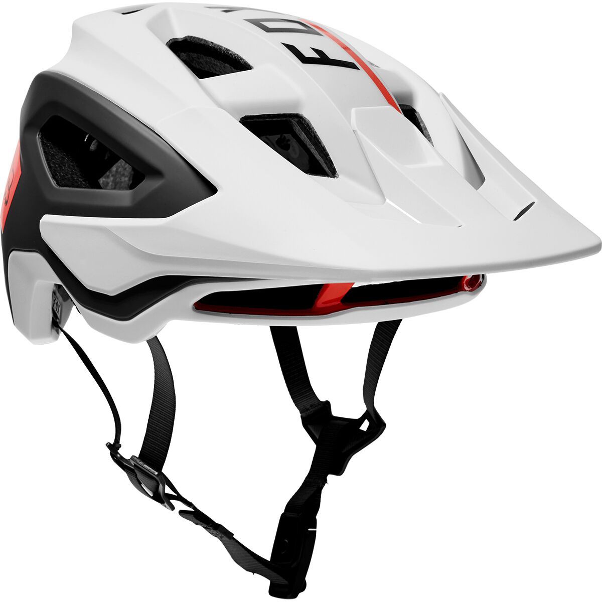 Fox Racing Speedframe Mips Pro Helmet Blocked White/Black, S