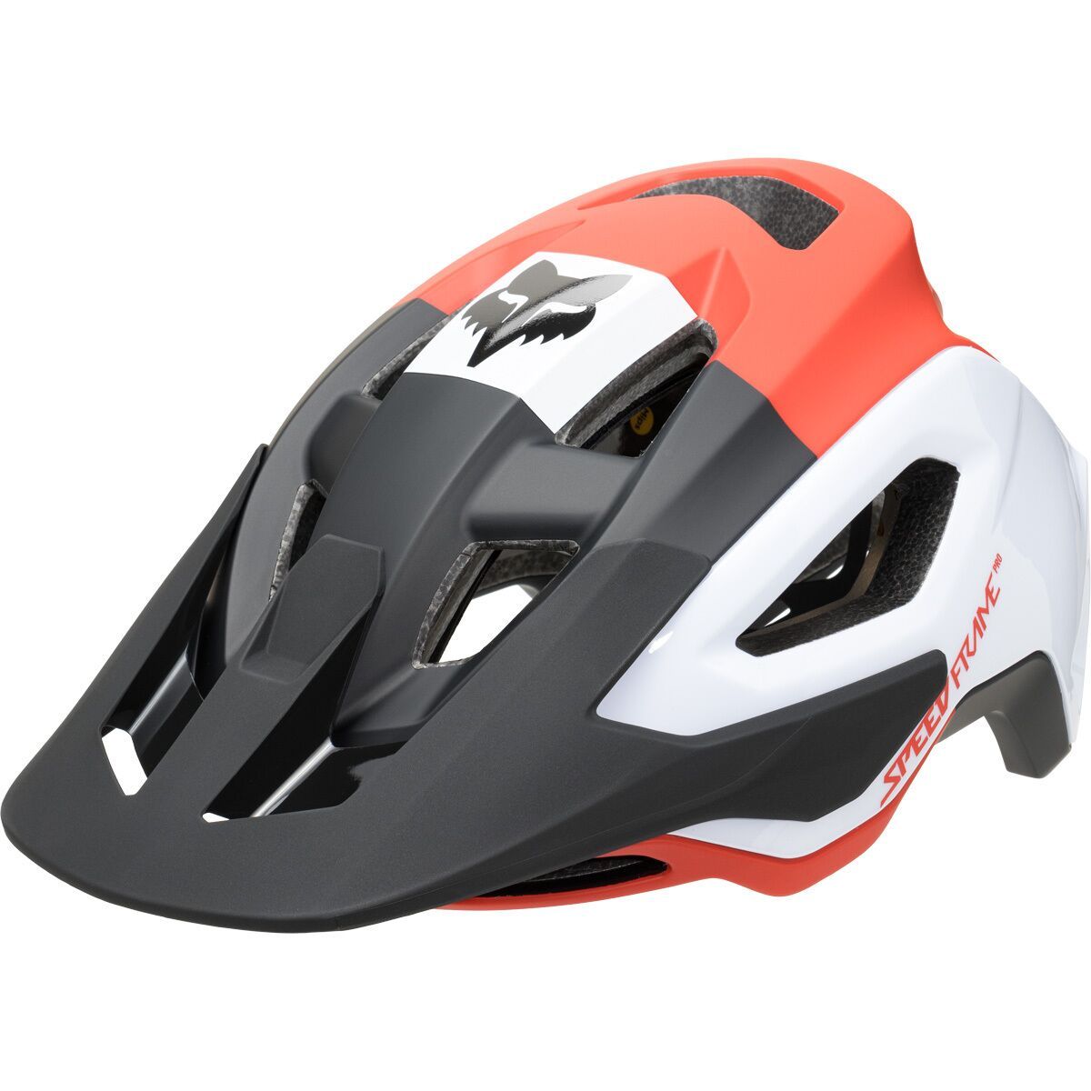Image of Fox Racing Speedframe Mips Pro Helmet Fluorescent Red Klif, S