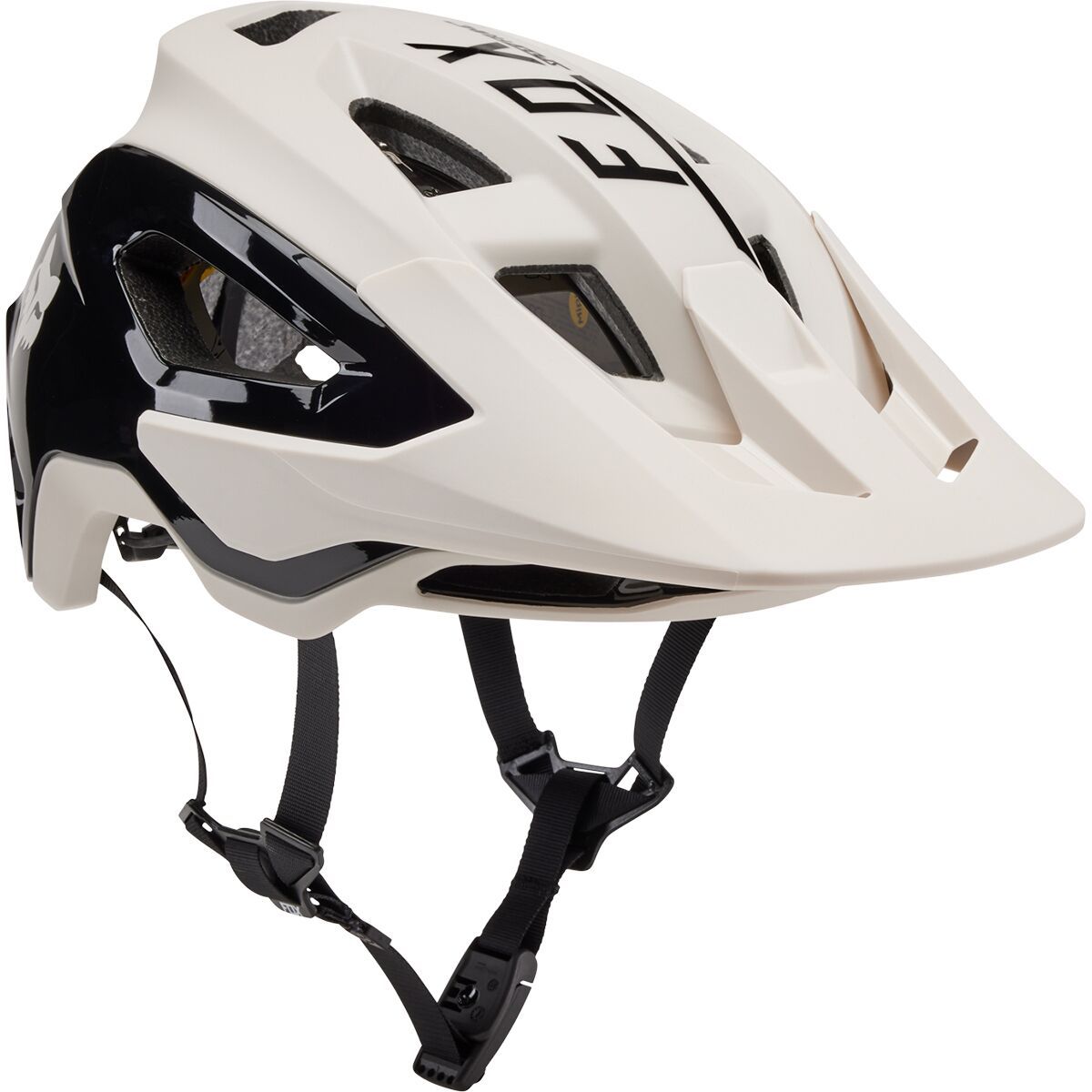 Fox Racing Speedframe Mips Pro Helmet Vintage White Blocked, S