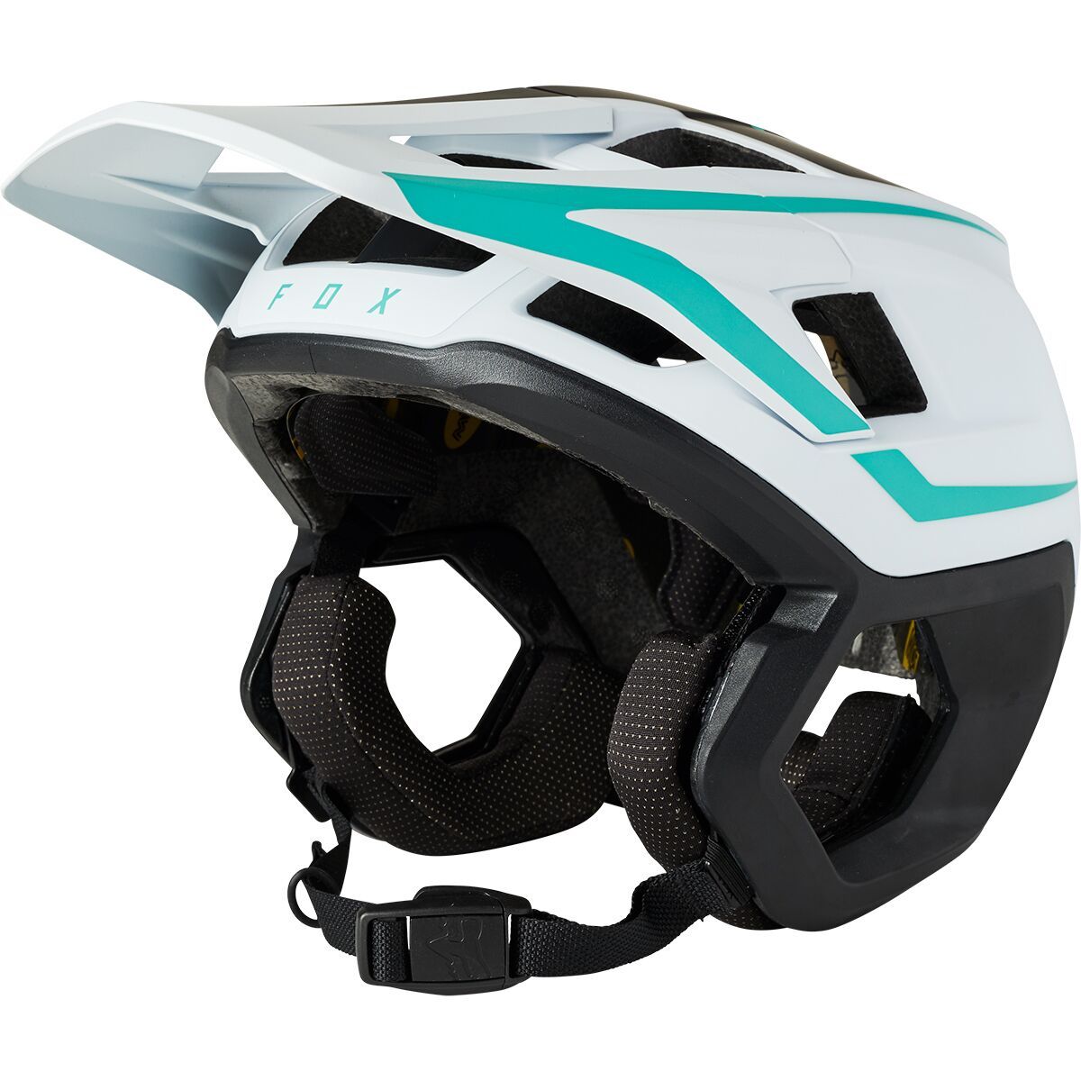 Fox Racing Dropframe MIPS Helmet Teal/Black/White, S