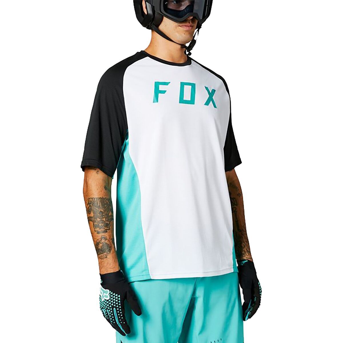 Fox Racing Defend Short-Sleeve Jersey - Men's Teal, XXL