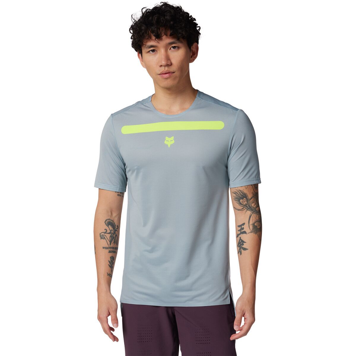 Fox Racing Flexair Short-Sleeve Jersey - Men's Aviation Race Gunmetal, M