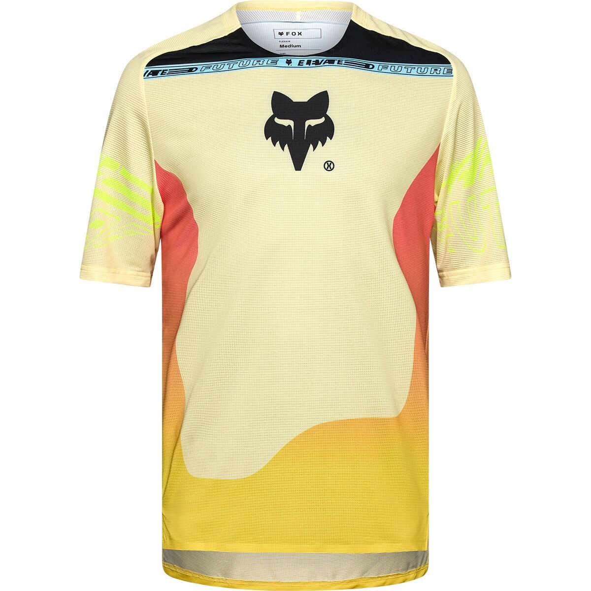 Image of Fox Racing Flexair Short-Sleeve Jersey - Men's Elevated Lemonade, XXL