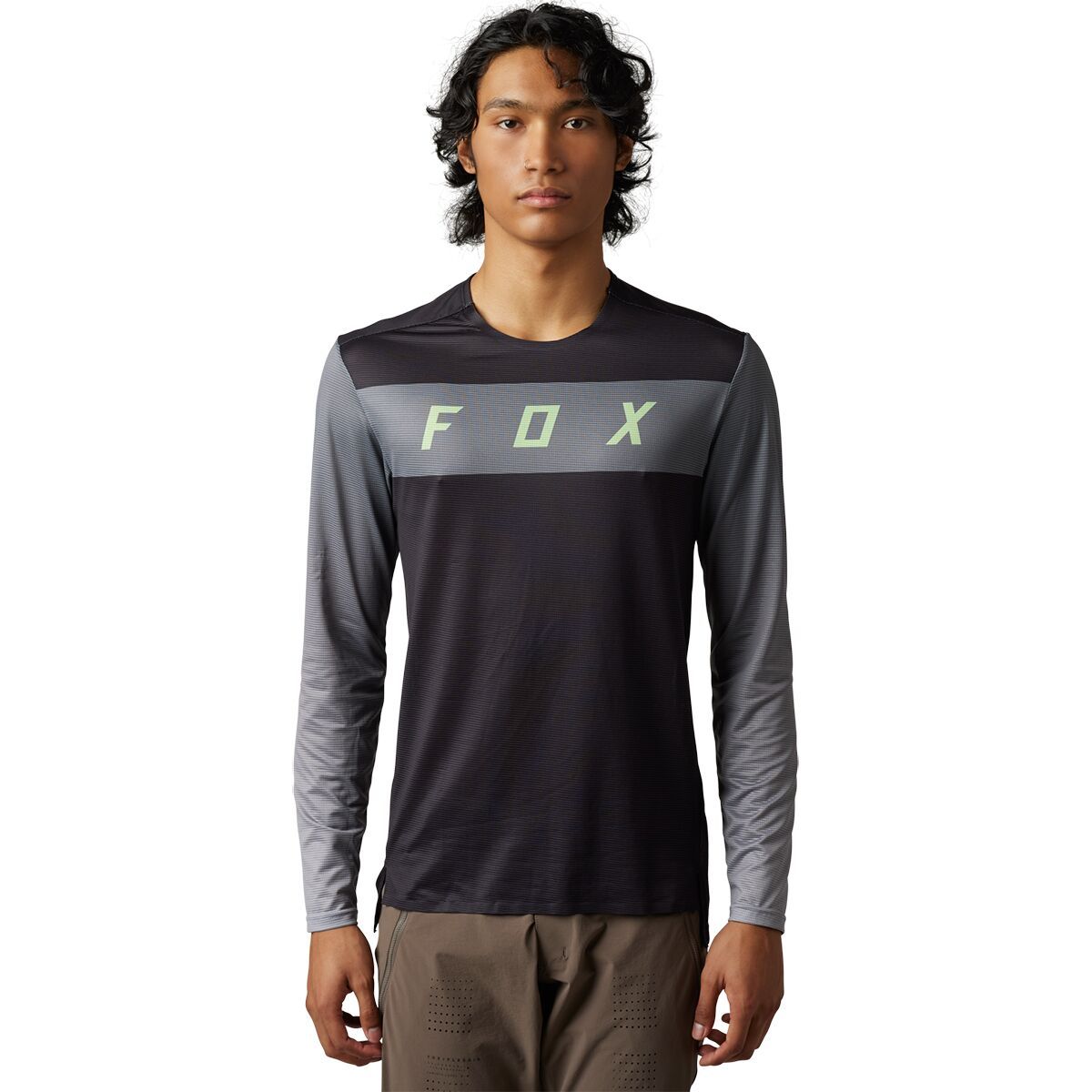 Fox Racing Flexair Long-Sleeve Jersey - Men's Arcadia Black, L