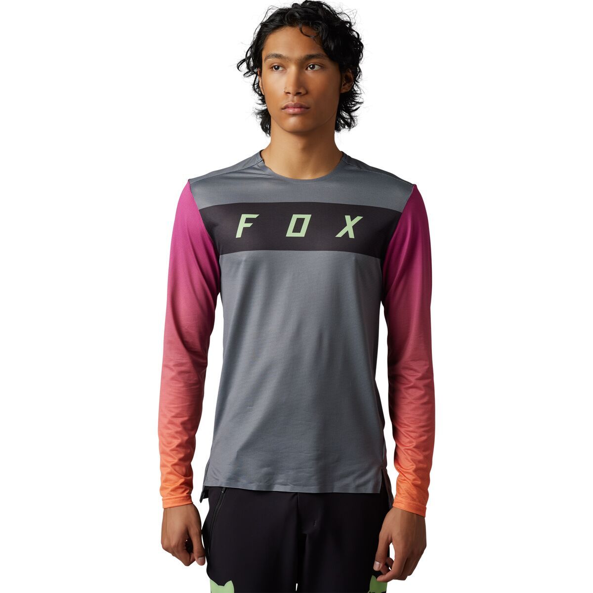 Fox Racing Flexair Long-Sleeve Jersey - Men's Arcadia Pewter, XXL