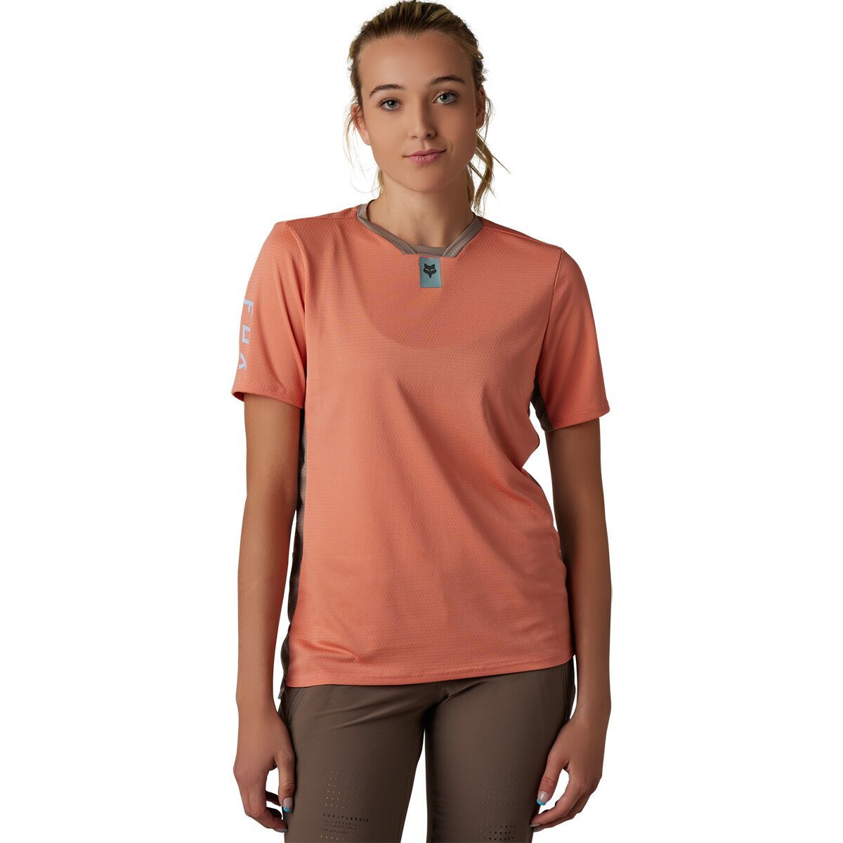 Fox Racing Defend Short-Sleeve Jersey - Women's Salmon, S