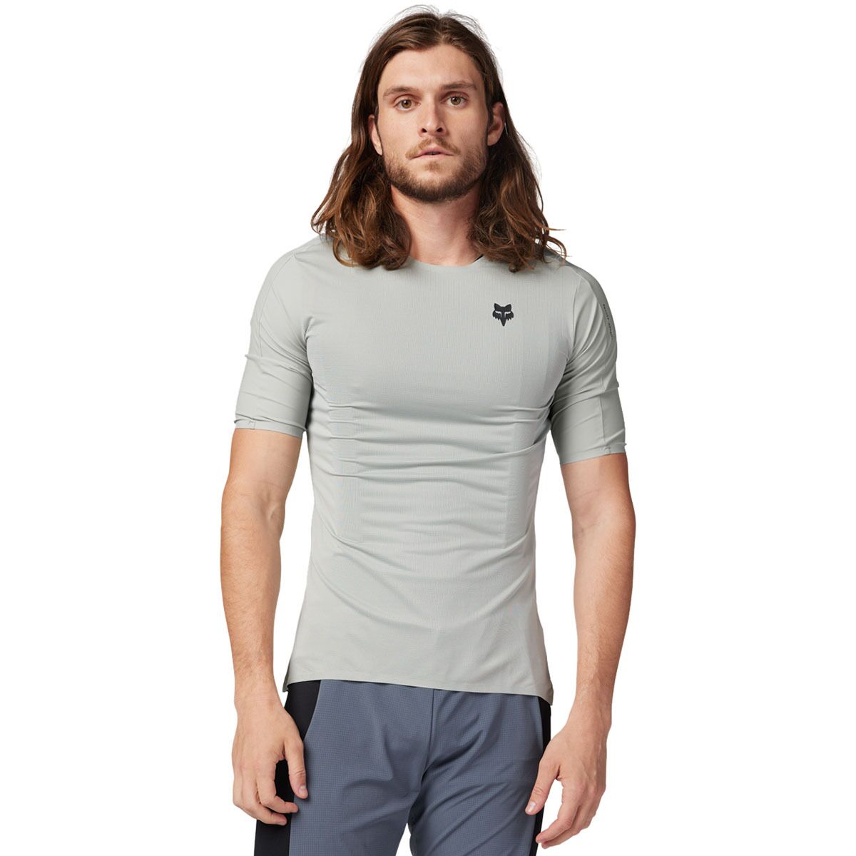 Fox Racing Fox Racing Flexair Ascent Short-Sleeve Jersey - Men's Grey Vintage, S