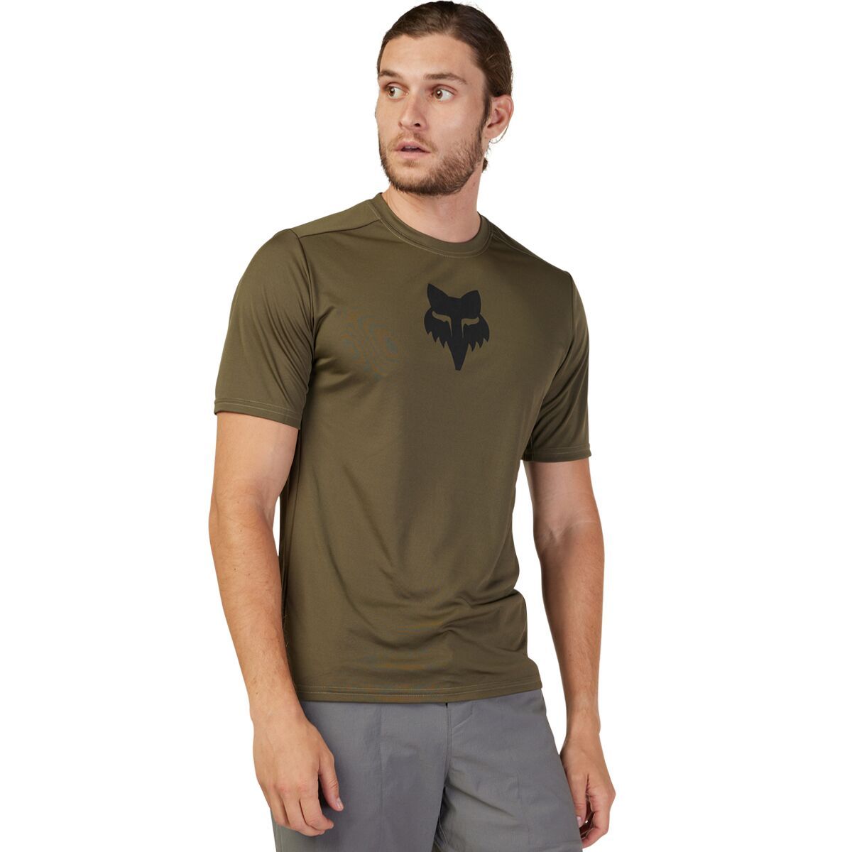Fox Racing Ranger Short-Sleeve Jersey - Men's Olive Green Lab Head, XL