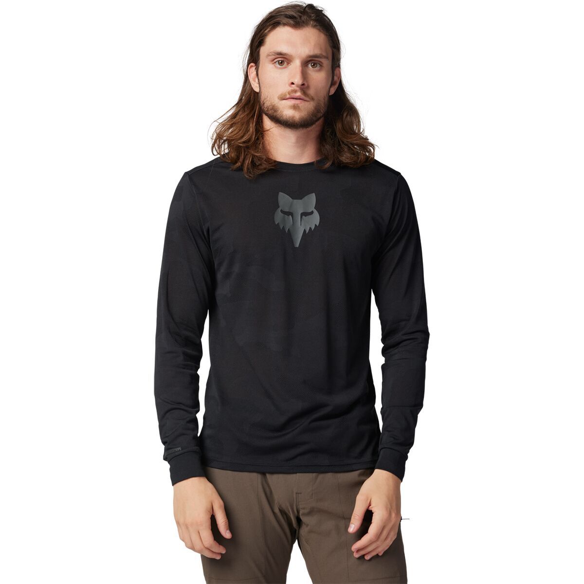 Image of Fox Racing Ranger Tru Dri Long-Sleeve Jersey - Men's Black3, M