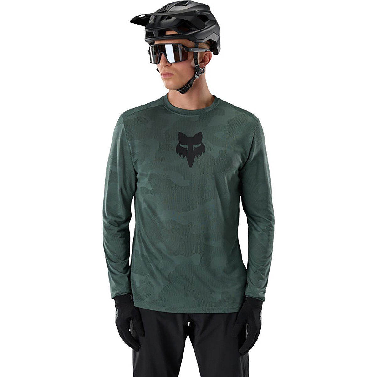 Image of Fox Racing Ranger Tru Dri Long-Sleeve Jersey - Men's Sage, XL