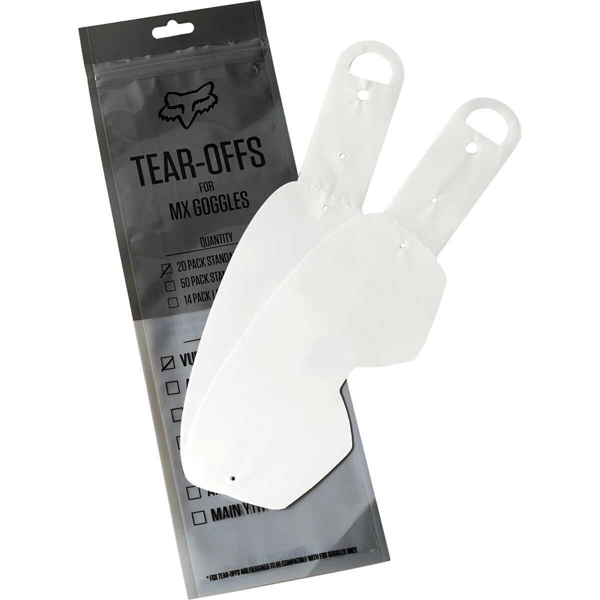 Fox Racing Fox Racing Vue Laminated Tear Off - 14-Pack Clear, One Size