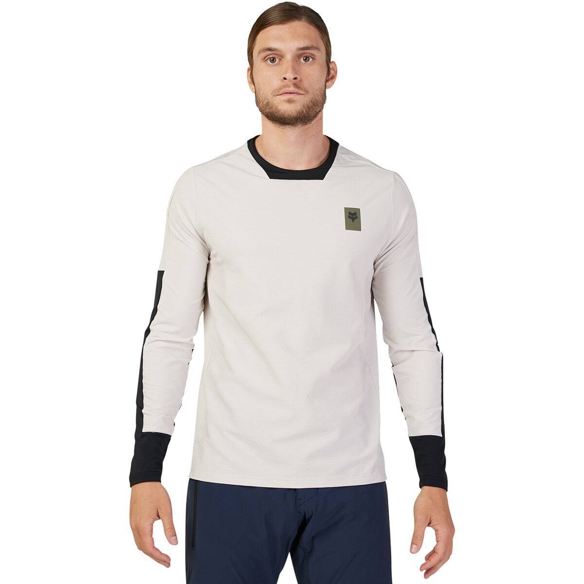 Fox Racing Defend Thermal Jersey - Men's Vintage White, XL