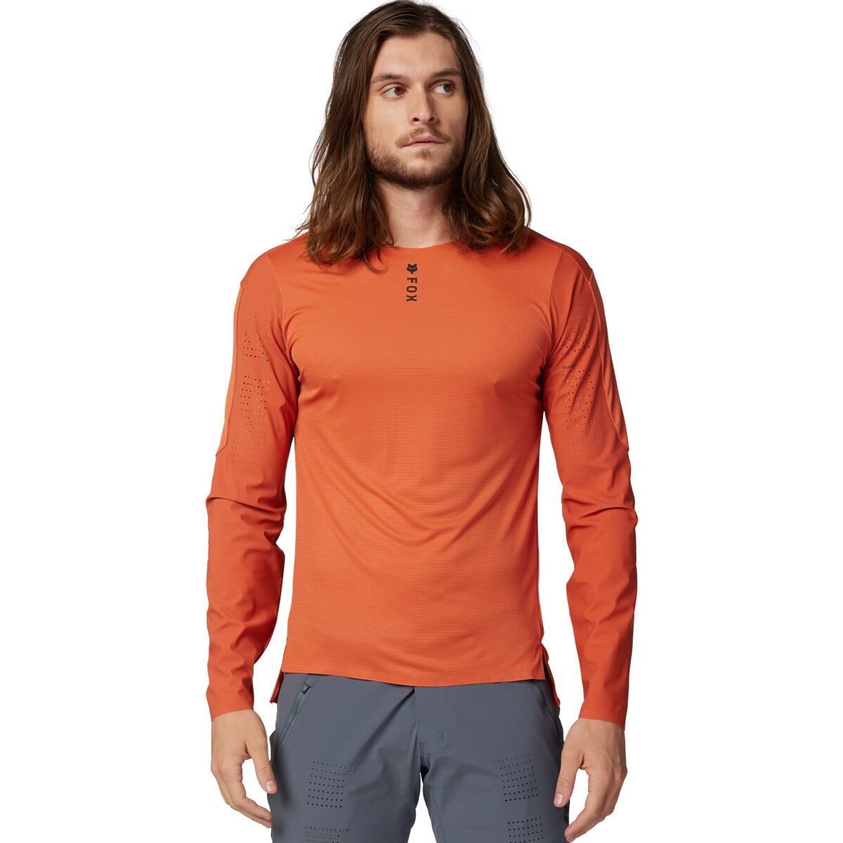Fox Racing Flexair Pro Long-Sleeve Jersey - Men's Atomic Orange, XXL