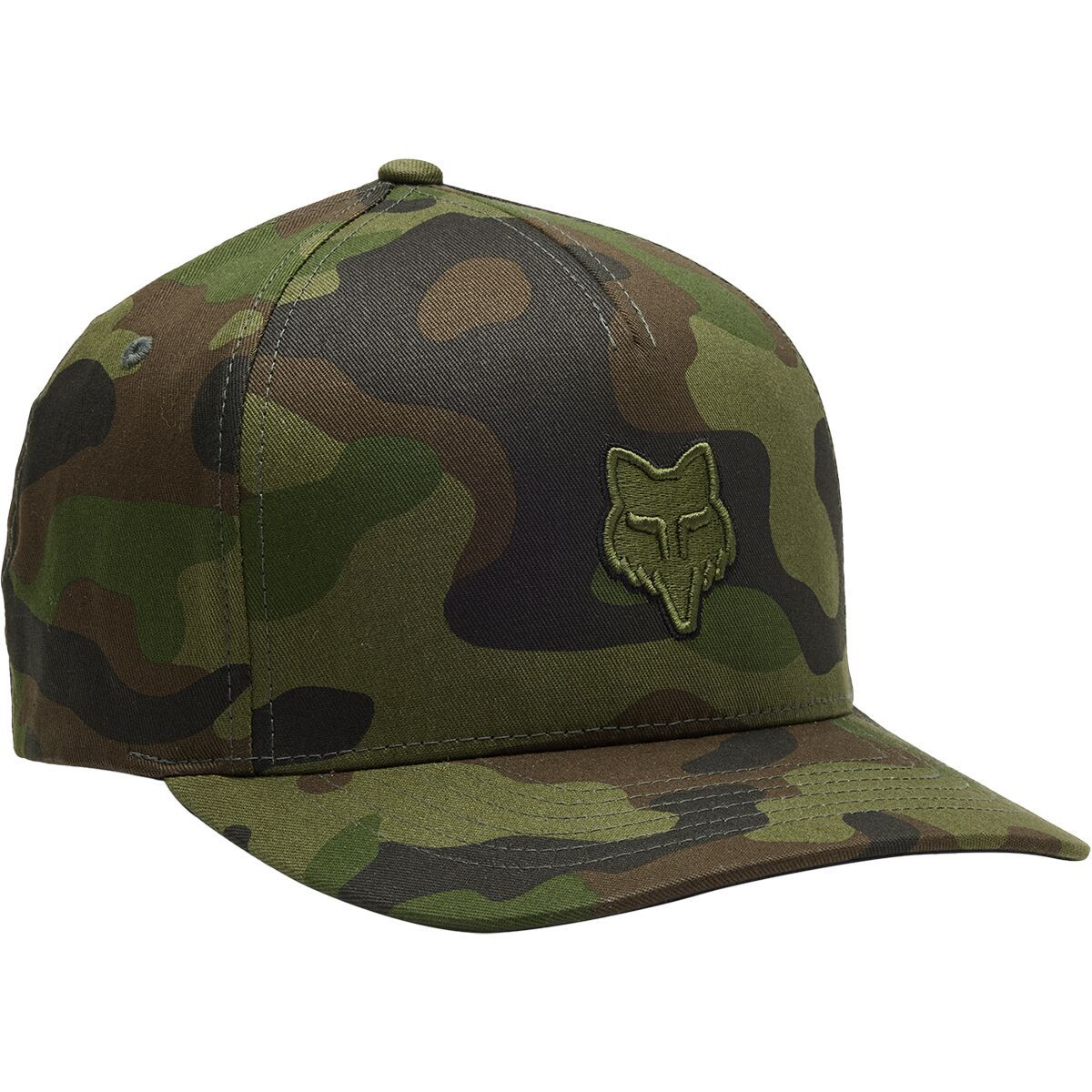 Image of Fox Racing Flexfit Hat Green Camo, S/M
