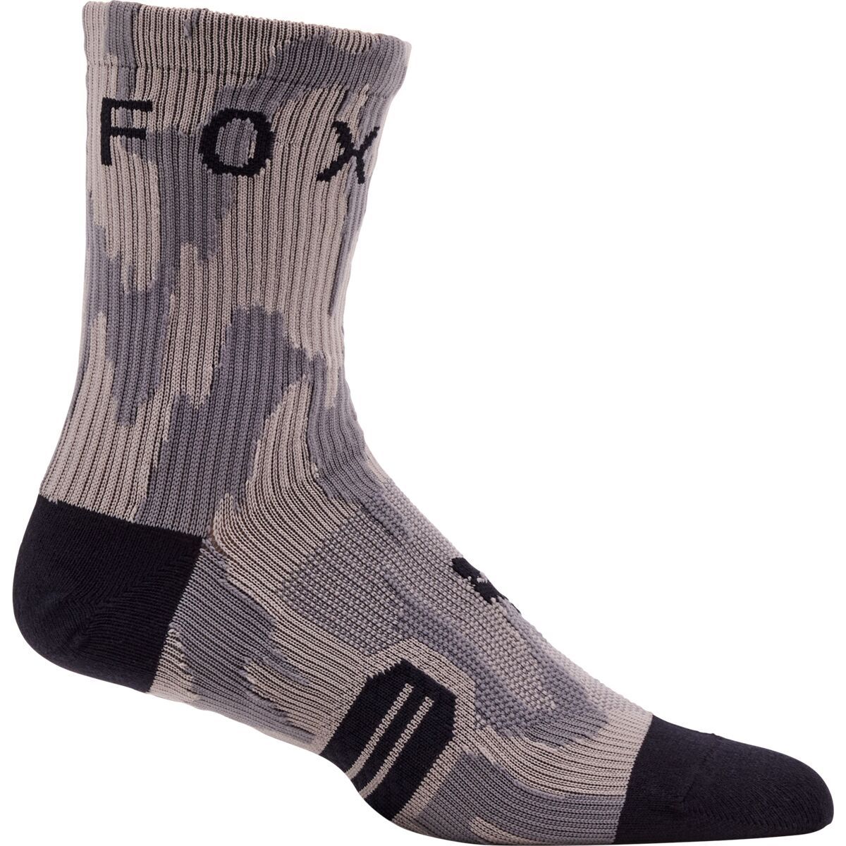 Fox Racing Ranger 6in Sock Grey/Light Grey Swarmer, L/XL